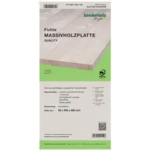 binderholz Leimholz Fichte 80 x 40 cm 28 mm