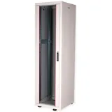 Roline 19-Zoll Netzwerkschrank Basic 42 HE, 600x600 BxT Glastür, grau