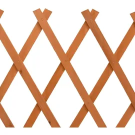 vidaXL Garten-Rankzaun 150 x 80 cm Orange/Holz