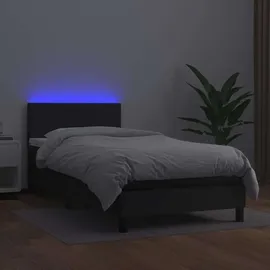 vidaXL Boxspringbett 100 x 200 cm Schwarz