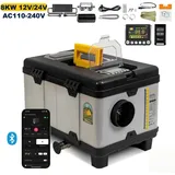 Diesel-Luftheizung - 8 kW Standheizung - 12/24 V DC & 110–240 V AC - Konstanttemperatur - Höhenmodus bis 5500 m - LCD, Fernbedienung, Bluetooth ...
