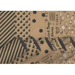 BY NATURE Packpapier Recycling sortiert 1345-22000 3m x 100cm