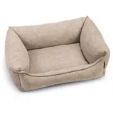 Beeztees Tierbett Zia - Orthopädisches Hundebett - Beige - 60x40x20 cm