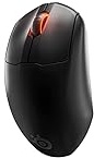 SteelSeries Prime Wireless FPS Gaming Mouse with Magnetic Optical Switches and 5 Programmable Buttons USB-C 18,000 CPI TrueMove Air Optical Sensor Prism RGB Lighting - Black