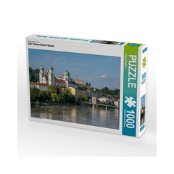 CALVENDO Puzzle CALVENDO Puzzle Drei Flüsse Stadt Passau 1000 Teil, 1000 Puzzleteile