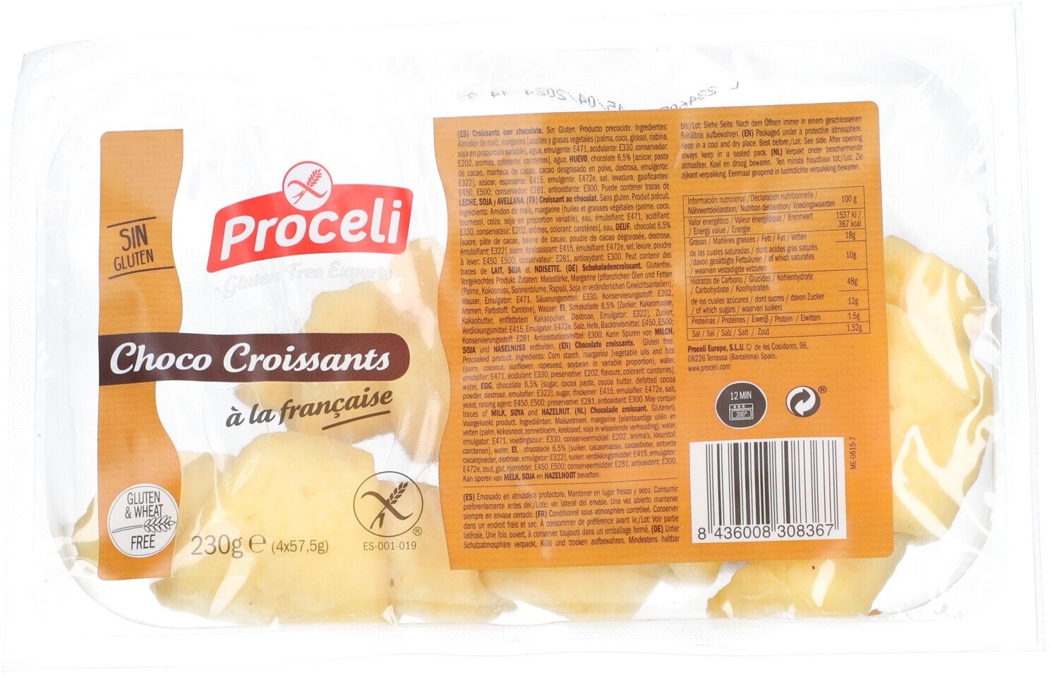 Proceli Choco Croissants à la française 230 g Autre
