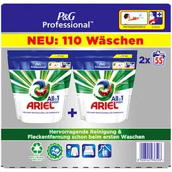 ARIEL Professional All-in-1 Waschmittel 2x 55 St.