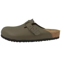 Birkenstock Boston Naturleder normal Unisex Erwachsene Clog Sandalen, Hausschuhe, Pantoletten, Badeschuhe, Gartenschuhe grau 45 EU