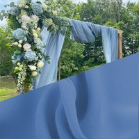 The Yard Chiffon-Stoff, durchscheinend, 4,5 m, 152,4 cm breit, rustikaler Drapierstoff für Hochzeit, Party, Event, Hintergrunddekorationen