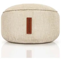 Green Bean Sitzsack Home Linen Sitzsack Pouf -, EPS-Perlen Füllung - Sitzkissen für Kinder und Erwachsene braun Ø 45 cm