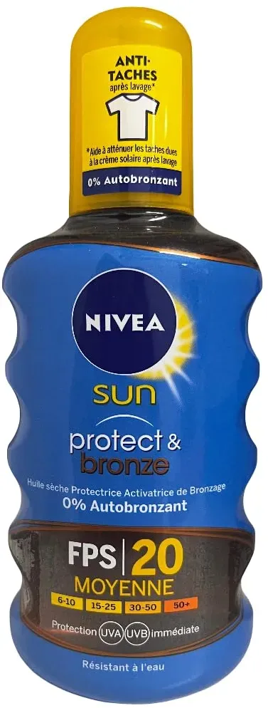 nivea sun protect bronze spray lsf 20 200 ml