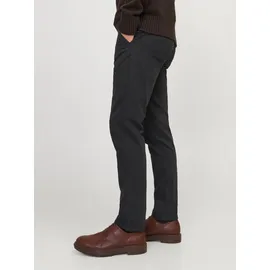 JACK & JONES Chinohose JPSTMARCO schmal schwarz 27