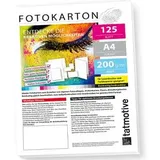 TATMOTIVE Fotopapier Fotokarton FA4200M125, für Farblaser, A4, 200 g/m2, beidseitig bedruckbar, / 125 Blatt