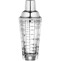 CILIO Cocktailshaker mit Rezepten Glas