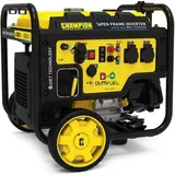 Champion Power Equipment Stromaggregat Duel Fuel Generator Benzin + Gas (Nennleistung 3500 W, Stromerzeuger mit Elektrostart, Quick Touch Bedienfeld, Eco Modus) CPG4000DHY-DF-EU