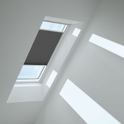 VELUX Plissee Graphit 1274, 94x118 cm (P06), Aluminiumschiene,Elektro,GGU,VELUX