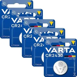 Varta CR2430 Lithium Knopfzelle 3V Batterie 5er Verpackung