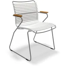 Houe Click Gartenstuhl mit Armlehne 58 x 58 x 82 cm weiß