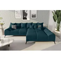 99rooms Edmund Ecksofa Strukturstoff INARI Türkis Rechts ohne
