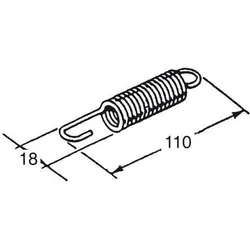 Buzzetti Feder 110x18mm für Mittelständer