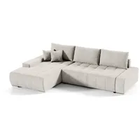 Fun Möbel Ecksofa Sofa mit Schlaffunktion VOGAR Stoff Aston
