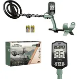 Minelab X-Terra Intrepid - Professioneller Metalldetektor für jedes Gelände mit wasserdichter Spule, 2 Erkennungsmodi und klaren Ziel-IDs für Erwachsene - (Forrest - Grün)