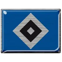 Hamburger SV HSV 3D-Aufkleber Raute Metall