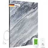 marwona Qarama 60x50 cm 500 Watt inkl. Funkthermostat und Empfänger - Grau
