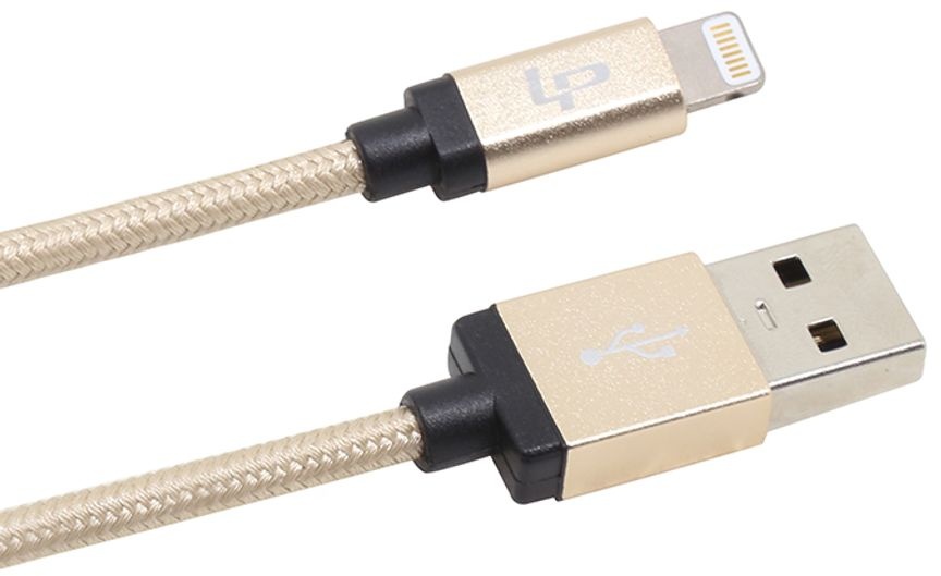 Lightning auf USB Datenkabel Ladekabel mit Apple MFI Zertifikat für iphone,1 Meter, gold