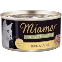 Miamor Feine Filets naturelle Thun & Lachs 24 x
