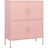 vidaXL Lagerschrank 80 x 101,5 x 35 cm Rosa