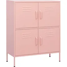 vidaXL Lagerschrank 80 x 101,5 x 35 cm Rosa