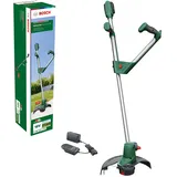 Bosch Akku-Rasentrimmer UniversalGrassCut 18V-260 (1x Akku, 18-Volt-System, Schnittdurchmesser 26 cm, verstellbare Griffe, in Kartonverpackung)