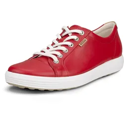 ECCO Sneaker Soft 7 (Nubukleder) chilirot Damen