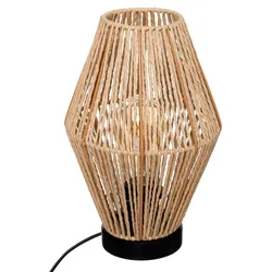 WellHome - Tischleuchte 'Aissa Nature', Metallgestell, 32cm