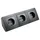 McPower Steckdosenblock Flair 0,15 m Anthrazit 3 St.