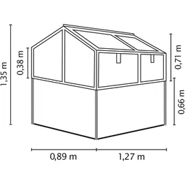 Vitavia Gamma 124 x 89 x 134 cm Silber