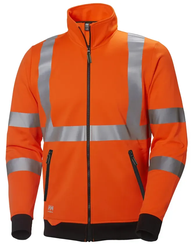 Helly Hansen HiVis Sweatjacke ADDVIS ZIP SWEATERSHIRT 79112 - orange - 2XL