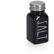 Zeller Present Salzstreuer 80 ml Schwarz befüllt
