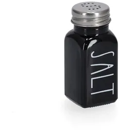 Zeller Present Salzstreuer 80 ml Schwarz befüllt