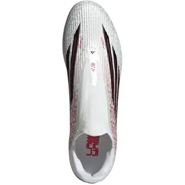 adidas F50 League Laceless FG/MG Herren Cloud White / Core Black / Lucid Red 47 1/3