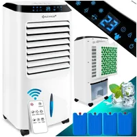 KESSER KESSER® 4in1 Mobile Klimaanlage Fernbedienung Klimagerät Ventilator Klimaanlage 10 L Tank Timer 3 Stufen Ionisator Luftbefeuchter Luftkühler