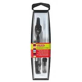 Herlitz Zirkel 223mm Metall 1 Gelenk Schwarz