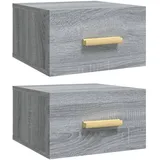 vidaXL Hängenachtschrank Grau Sonoma 35 x 35 x 20 cm Grau
