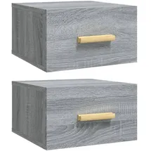 vidaXL Hängenachtschrank Grau Sonoma 35 x 35 x 20 cm Grau