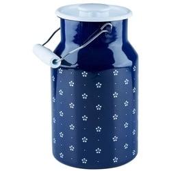 Riess Milchkanne Country Milchkanne mit Deckel, 2 l blau 2 l