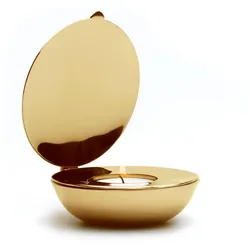 Design House Stockholm - Shell Teelichthalter, Messing