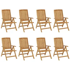 vidaXL Gartenstuhl 60 x 52 x 25 cm grün 8 St.