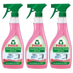 FROSCH Frosch Himbeer-Essig Anti-Kalk 500 ml – Kraftvolle Kalkentfernung (3er Allzweckreiniger