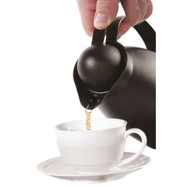 HENDI Isolierkanne Innenbehälter aus Glas, Schwarz